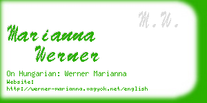 marianna werner business card